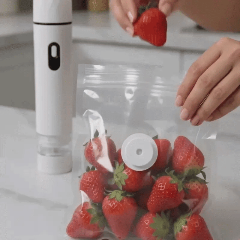 Démonstration de la scelleuse sous vide Fresavi